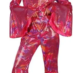 Overig Disco Jumpsuit Pink Rainbow