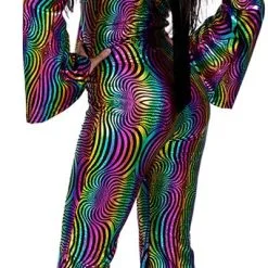 Overig Disco Jumpsuit Rainbow -Goedkope Feest Pracht Winkel disco jumpsuit rainbow achterkant