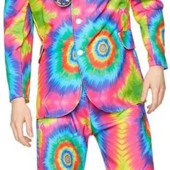Overig Disco Outfit Heren Seventies Tye Dye