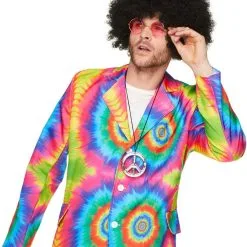 Overig Disco Outfit Heren Seventies Tye Dye -Goedkope Feest Pracht Winkel disco outfit heren seventies tye dye detail