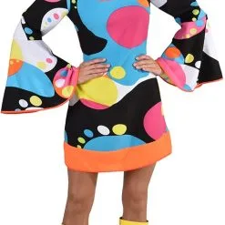 Overig Disco Seventies Jurkje Liquid Voor Dames