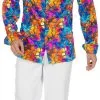 Overig Disco Shirt Stained Voor Heren -Goedkope Feest Pracht Winkel disco shirt stained voor heren
