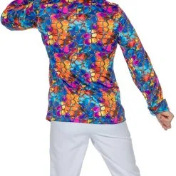 Overig Disco Shirt Stained Voor Heren -Goedkope Feest Pracht Winkel disco shirt stained voor heren achterkant