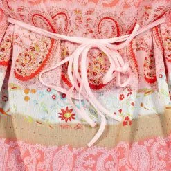 Overig Festival Top Dames Flower Power Roze -Goedkope Feest Pracht Winkel festival top dames flower power roze detail 3