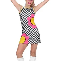 Overig Geblokt Hippie Jurkje Flower Power