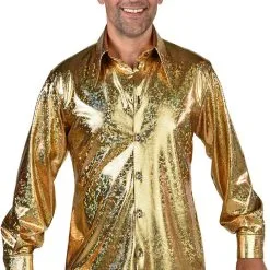 Overig Gouden Blouse Heren Hologram