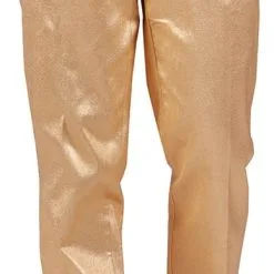 Overig Heren Broek Metallic Goud