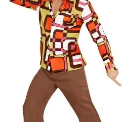 Overig Heren Disco Blouse Seventies Hippie Retro -Goedkope Feest Pracht Winkel heren disco blouse seventies hippie retro 2