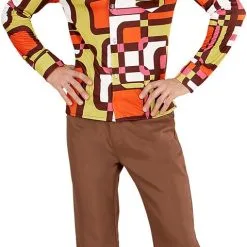 Overig Heren Disco Blouse Seventies Hippie Retro -Goedkope Feest Pracht Winkel heren disco blouse seventies hippie retro 3