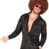 Overig Heren Disco Blouse Seventies Multi Dots -Goedkope Feest Pracht Winkel heren disco blouse seventies multi dots