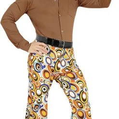 Overig Heren Disco Broek Seventies Cirkels -Goedkope Feest Pracht Winkel heren disco broek seventies cirkels 2