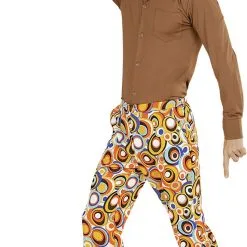 Overig Heren Disco Broek Seventies Cirkels -Goedkope Feest Pracht Winkel heren disco broek seventies cirkels 3
