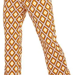 Overig Heren Disco Broek Seventies Groovy Ruit