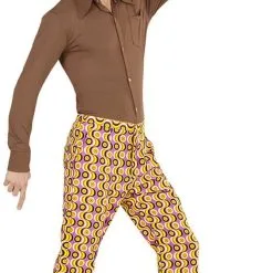 Overig Heren Disco Broek Seventies Groovy Swirl -Goedkope Feest Pracht Winkel heren disco broek seventies groovy swirl voorbeeld