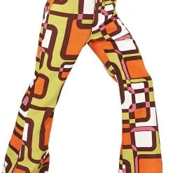 Overig Heren Disco Broek Seventies Hippie Retro