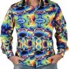 Overig Heren Disco Seventies Shirt Groovy Colours -Goedkope Feest Pracht Winkel heren disco seventies shirt groovy colours