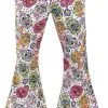 Overig Heren Hippiebroek Mexican Skulls - Day Of The Dead -Goedkope Feest Pracht Winkel heren hippiebroek mexican skulls day of the dead