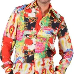 Overig Heren Seventies Retro Blouse Psychedelic -Goedkope Feest Pracht Winkel heren seventies retro blouse psychedelic 2