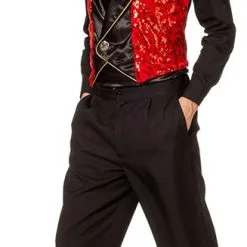 Overig Heren Showvest Rood Luxe -Goedkope Feest Pracht Winkel heren showvest rood luxe 2