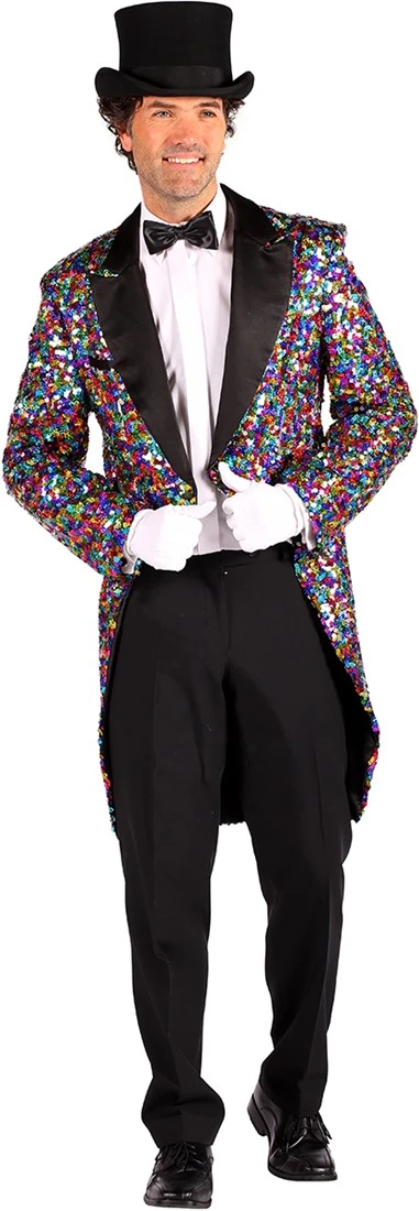 Overig Heren Slipjas Multicolour Pailletten Luxe 4 Overig Heren Slipjas Multicolour Pailletten Luxe - Afbeelding 2