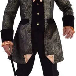 Overig Herenjas Markies Brokaat Zwart