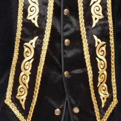 Overig Herenjas Marquis Zwart-Goud -Goedkope Feest Pracht Winkel herenjas marquis zwart goud 2