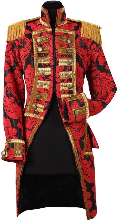 Overig Herenjas Nelson Brokaat Rood/Zwart Luxe 4 Overig Herenjas Nelson Brokaat Rood/Zwart Luxe - Afbeelding 2