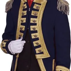 Overig Herenjas Nelson Marine Blauw-Goud Luxe