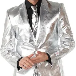 Herenkostuum OppoSuits Shiny Silver 12 Herenkostuum OppoSuits Shiny Silver -Goedkope Feest Pracht Winkel herenkostuum opposuits shiny silver 2