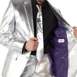 Herenkostuum OppoSuits Shiny Silver 10 Herenkostuum OppoSuits Shiny Silver -Goedkope Feest Pracht Winkel herenkostuum opposuits shiny silver binnenkant