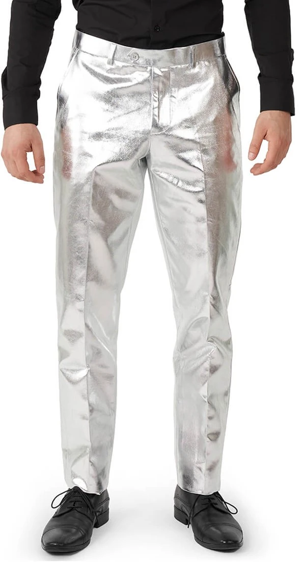 Herenkostuum OppoSuits Shiny Silver 6 Herenkostuum OppoSuits Shiny Silver - Afbeelding 4