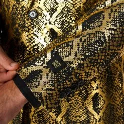 Herenkostuum OppoSuits Shiny Snake -Goedkope Feest Pracht Winkel herenkostuum opposuits shiny snake detail