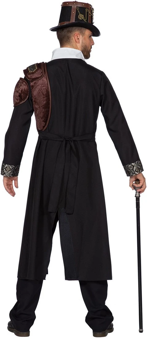 Overig Herenkostuum Steampunk Zwart Luxe 5 Overig Herenkostuum Steampunk Zwart Luxe - Afbeelding 3