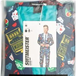 Herenkostuum Suitmeister Casino Slot Machine -Goedkope Feest Pracht Winkel herenkostuum suitmeister casino slot machine verpakking