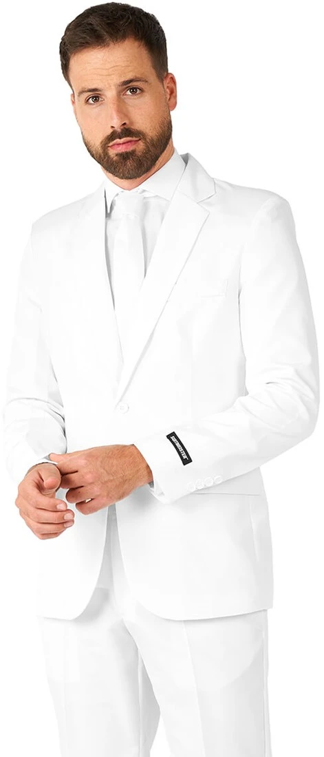Herenkostuum Suitmeister Solid White 5 Herenkostuum Suitmeister Solid White - Afbeelding 3