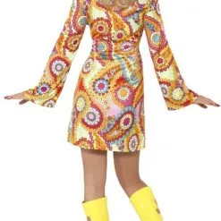 Overig Hippie Jurkje Clementine Voor Dames -Goedkope Feest Pracht Winkel hippie jurkje clementine voor dames achterkant