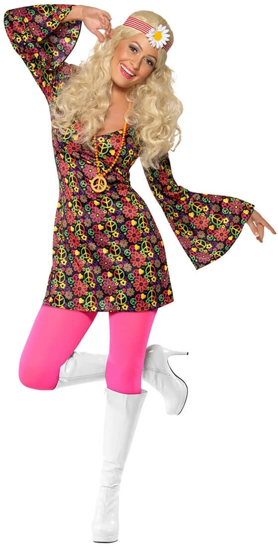 Overig Hippie Jurkje Peace Voor Dames 6 Overig Hippie Jurkje Peace Voor Dames - Afbeelding 4