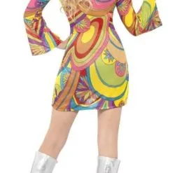 Goedkope Feest Pracht Winkel -Goedkope Feest Pracht Winkel hippie jurkje retro flower voor dames achterkant