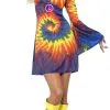 Overig Hippie Jurkje Tie Dye Voor Dames