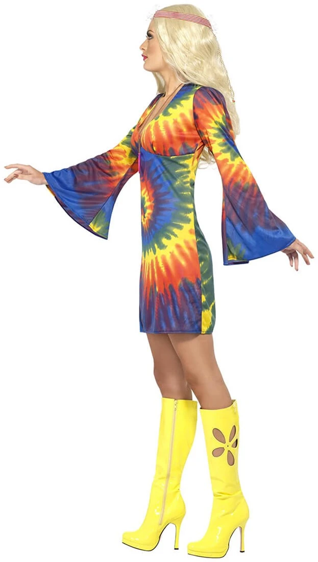 Overig Hippie Jurkje Tie Dye Voor Dames 4 Overig Hippie Jurkje Tie Dye Voor Dames - Afbeelding 2