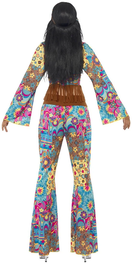 Overig Hippie Outfit Dames Flower Power 5 Overig Hippie Outfit Dames Flower Power - Afbeelding 3