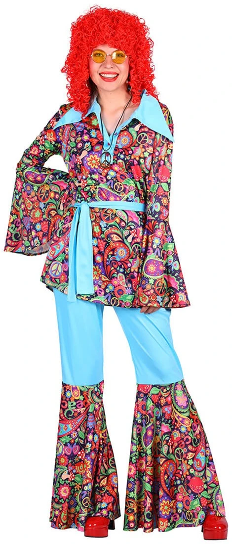 Overig Hippie Outfit Dames Flower Power Paisley 3 Overig Hippie Outfit Dames Flower Power Paisley