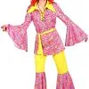 Overig Hippie Outfit Dames Pink Mellow -Goedkope Feest Pracht Winkel hippie outfit dames pink mellow
