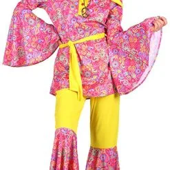 Overig Hippie Outfit Dames Pink Mellow -Goedkope Feest Pracht Winkel hippie outfit dames pink mellow 3