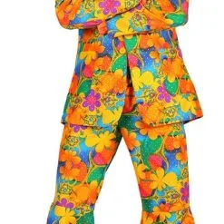 Overig Hippie Outfit Orange Flowers