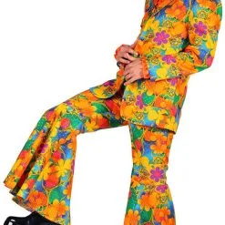 Overig Hippie Outfit Orange Flowers -Goedkope Feest Pracht Winkel hippie outfit orange flowers 3