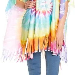 Overig Hippie Poncho Tie-Dye