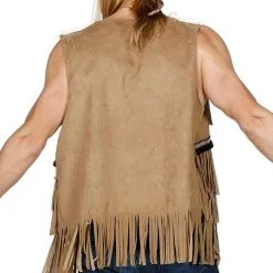 Overig Hippy/Indianen Vest Voor Heren 10 Overig Hippy/Indianen Vest Voor Heren -Goedkope Feest Pracht Winkel hippy indianen vest voor heren achterkant