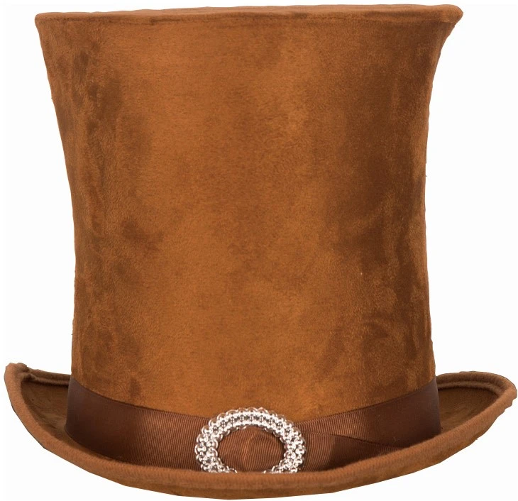 Overig Hoge Hoed Bruin Met Gesp 3 Overig Hoge Hoed Bruin Met Gesp