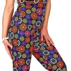 Overig Jumpsuit Disco Seventies Flower Power -Goedkope Feest Pracht Winkel jumpsuit disco seventies flower power zijkant